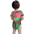 thumbnail image 3 of Yiaed Neon Desert Moon Print Infant Climbing Short Sleeve Onesie One-Piece Baby Bodysuit Clothes 0-12 Months -6 Months, 3 of 6