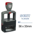 thumbnail image 1 of Printtoo Heavy Duty Dater Stamp With Sent By Text Self Inking Office Stationery Date Rubber Stamp-Blue, 1 of 1