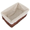 thumbnail image 3 of CNKOO Wicker Basket Kitchen Sorting Basket Washing Clothes Storage Basket for Storage Use Daisy Style  30*20*12cm (Brown), 3 of 6