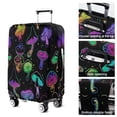 thumbnail image 5 of Purple Mushroom Star Black Pattern Luggage Cover Fashion Suitcase Cover Baggage Covers Fit 25-28 Inch Luggage (Go Travel), 5 of 5