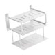 thumbnail image 5 of Estante para proyector de 3 capas para caja de almacenamiento de pared, resistente, de aluminio, fácil de transportar. Blanco, 5 of 9