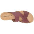 thumbnail image 5 of Lucky Brand Women's Leelan Leather Open Toe Slip On Flat Slide Sandal, 5 of 7