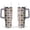 Grey-6, variant on Paw Print Dog Lovers Tumbler 40oz - Vacuum Insulated Coffee Cup with Handle & Straw- Cute Gift for Female Dog Owners