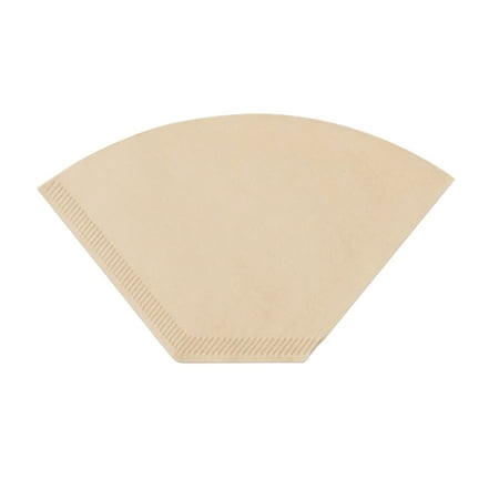 

100pcs Sector Coffee Filters 1-4 Cups Natural Coffee Filters Unbleached Paper Filters V02 Compatible with V60 and No.2 Size Pour Over Drippers