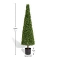 thumbnail image 2 of Indoor Plants Tree Artificial Boxwood Topiary Tree Plant Potted Trees Decorations For Indoor Living Room Outdoor 150cm 1pcs/set,Artificial Flowers, 2 of 10