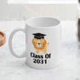 thumbnail image 4 of CafePress - Class Of 2031 Graduate (Lion) Mug - 11 oz Ceramic Mug - Novelty Coffee Tea Cup, 4 of 6