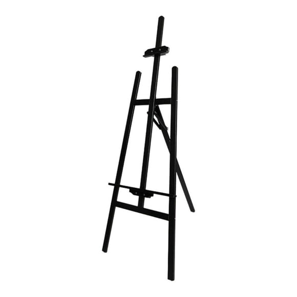 Luzkey Wooden Artist Easel Stand, Art Painting Easel Stand, Sturdy Frame Adjustable Color Display Stand Wooden Easel Floor Painting, black
