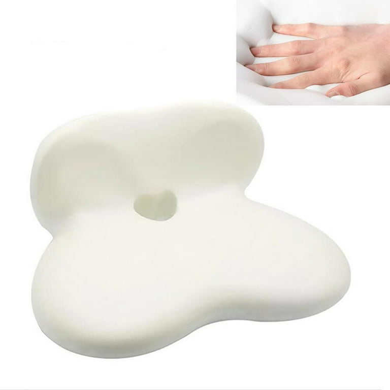 Pressure Relief Seat Cushion for Long Sitting Hours on Office & Home Chair  - Extra-Dense Memory Foam for Soft Support. Chair Pad for Hip, Tailbone