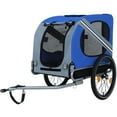thumbnail image 3 of Pet Strollers Large Folding Bike Trailer for Dogs – 66LB Capacity All-Terrain Pet Carrier, Durable Steel Frame for Cycling, Jogging, Camping & Outdoor Adventures, Blue-Gray,Pet Stroller, 3 of 19