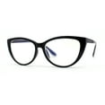 thumbnail image 3 of Cat Eye Black, Floral [2 pair] Blue Light Filtering Magnifying Reading Glasses +1.0, 3 of 4