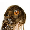 thumbnail image 3 of Zenghuiiii Hairpin Clip Festival Pumpkin Hairpin Atmosphere Decoration Props Large Hair Clips, 3 of 5
