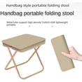 thumbnail image 3 of Folding Camping Stool, Portable Outdoor Camping Chair with Storage Bag, Portable Chair for Adults, Foldable Stool for Fishing, Hunting, Travel, Backpack, Hiking (khaki) ﻿, 3 of 7