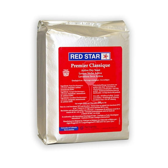 Red Star Active Dry Yeast 500 Gram (1.1 LB) Brick - Premier Classique