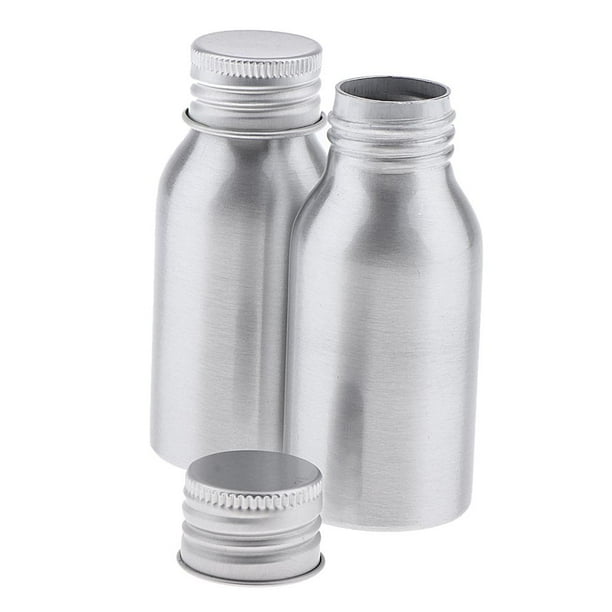 Botellas De Aluminio Vacías Para Aceites Esenciales / Lociones / Champú / Acondicionador Para El Cabello - Paquete De 2, Contenedores Sunnimix Pequeñas botellas de loción vacías