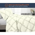 thumbnail image 2 of SKP Plus Comforter Diamond Ruffle Ivory 300 GSM Plush Siliconized Microfiber Fill Duvet Insert With 1000 Thread Count Egyptian Cotton Shell Fluffy with Piping & Pillowcases, 2 of 8