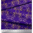 thumbnail image 3 of Soimoi Cotton Poplin Fabric Filigree Damask Print Fabric by the Yard 56 Inch Wide, 3 of 3