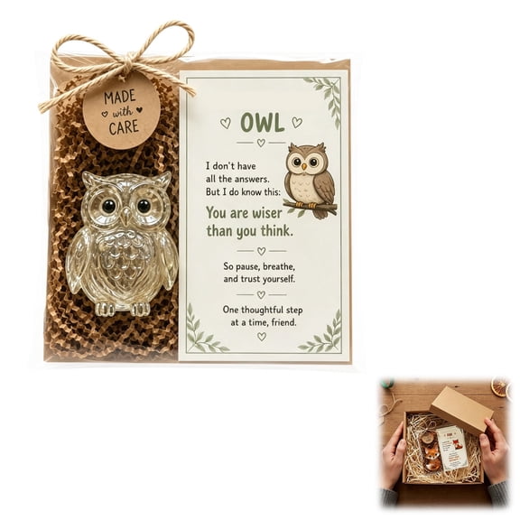 Acrylic Animal Encouragement Figurine Pocket Cards,Pocket Hug,Positive Token Emotional Animal Pocket Gifts,Acrylic Keepsake Animal Statue Inspirational Pocket Card Set,Suitable for Table Display