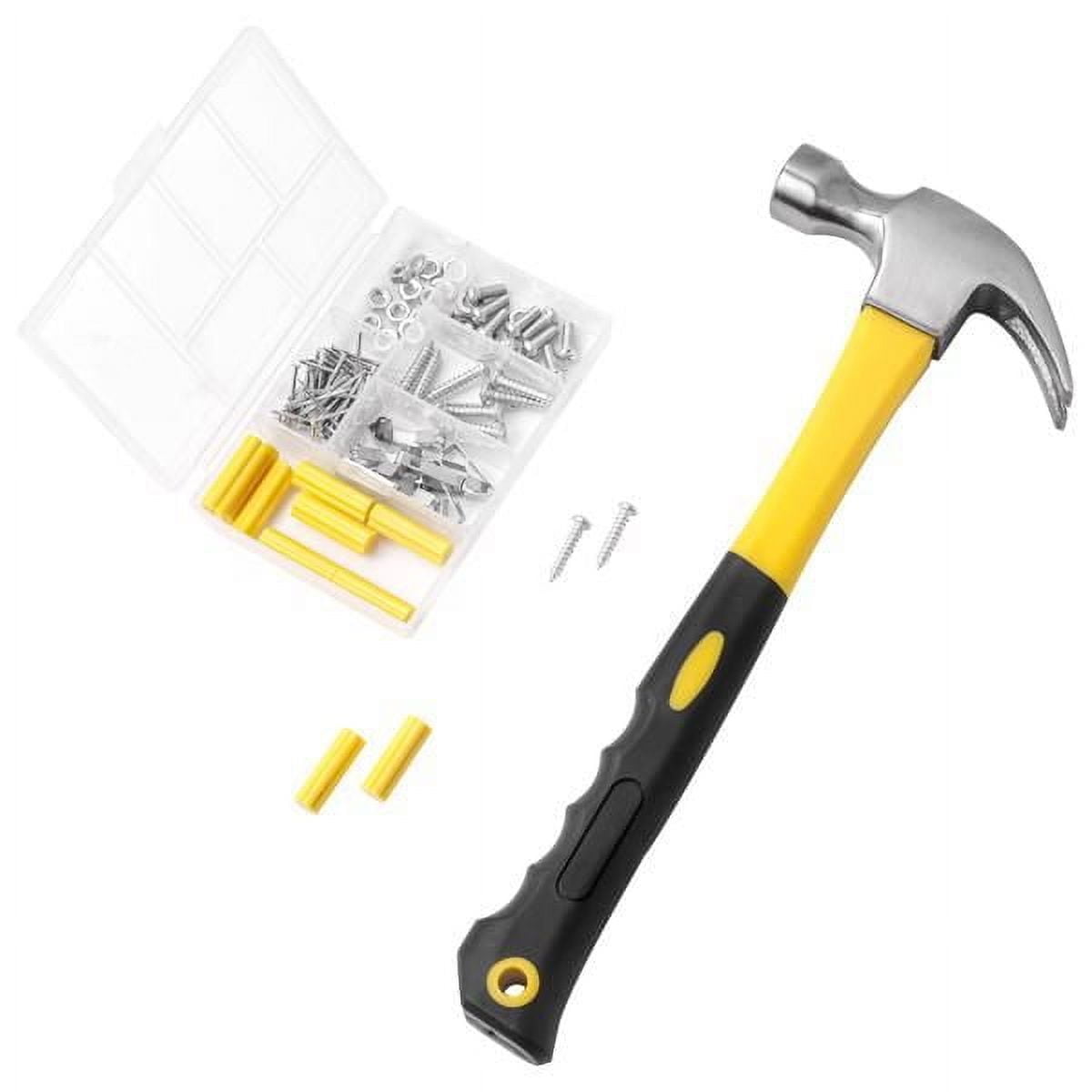 218 Piece Tool Set General Household Hand Tool Kit with Plastic Toolbox  Case Yellow