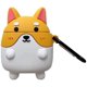 thumbnail image 1 of 2 piezas de fundas protectoras para auriculares Airpods con diseño de perro Corgi estéreo de dibujos animados, accesorios de carga inalámbrica para auriculares Airpods de silicona suave., 1 of 5