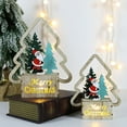 thumbnail image 4 of Sunloudy Christmas Ornament, Santa Claus/ Elk/ Car Patterns Artware with Lamp, 4 of 6