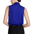 thumbnail image 2 of Rachel Roy Womens Tie Neck Pullover Blouse, Blue, Large, 2 of 2