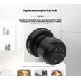 thumbnail image 2 of Smart Keypad Door Lock with Handle, Fingerprint Door knobs with Lock, Auto Door Lock with Code and App, Keyless Biometric Door Knob for Bedroom, Front Door, Smart Home, Apartment（black）, 2 of 5
