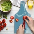 thumbnail image 3 of Smoke Cutting Board, Pilot Travelling in Sky with a Vintage Plane Leaving Heart Shape Trails, Decorative Tempered Glass Cutting and Serving Board, in 3 Sizes, by Ambesonne, 3 of 5