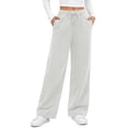 thumbnail image 3 of Fantaslook Womens Sweatpants Baggy Fleece Lined Wide Leg Sweatpants Drawstring Warm Lounge Pants with Pockets, 3 of 10