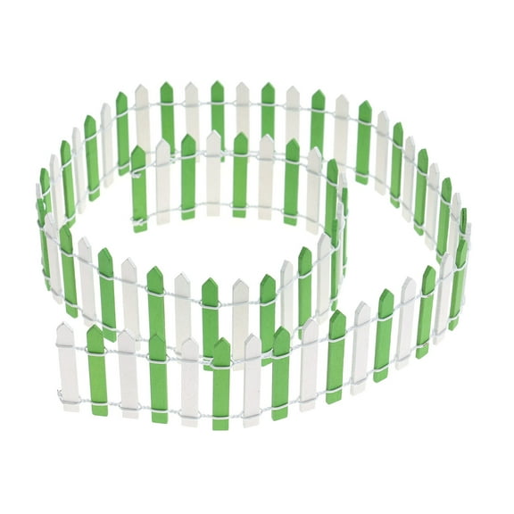 HEANUJJ Miniature Fence Ornament Mini Fence Green 1Set Christmas