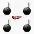 thumbnail image 2 of 3 Inch Office Chair Casters Nylon Twin Wheel 7/16” Grip Ring Stem Set of 4 SCC, 2 of 2