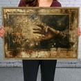thumbnail image 6 of Distressed Hand Painting Horizontal Canvas Wall Art with Lightweight Foam Frame - Durable and Ready to Hang, Modern Decorative Print for Living Room, Bedroom, Or Office, 6 of 7