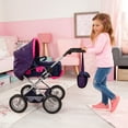 thumbnail image 5 of Bayer Design: Doll Combi Grande Mega Set - Navy-Pink- Unicorn - Pram-Play Pen Bed-Carrier, Feeding & Care Accessories For Dolls Up To 18", Kids 3+, 5 of 8