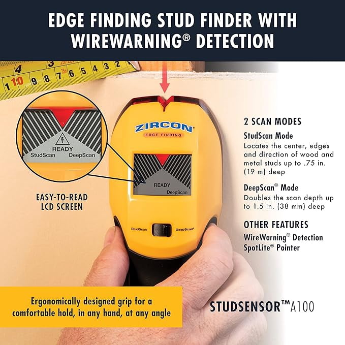 Zircon® StudSensor™ A100 Electronic Stud Finder