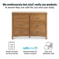 thumbnail image 3 of Carter's by DaVinci Nolan 6-Drawer Double Dresser in Chestnut, 3 of 9