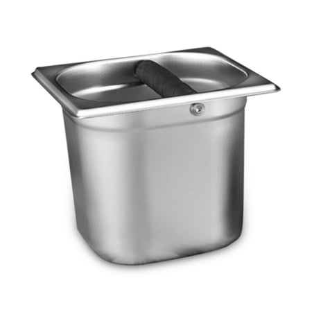 

CHAMAIR Coffee Machine Grind Trash Bin Stainless Steel Ground Recycling Knock Boxes (B L)