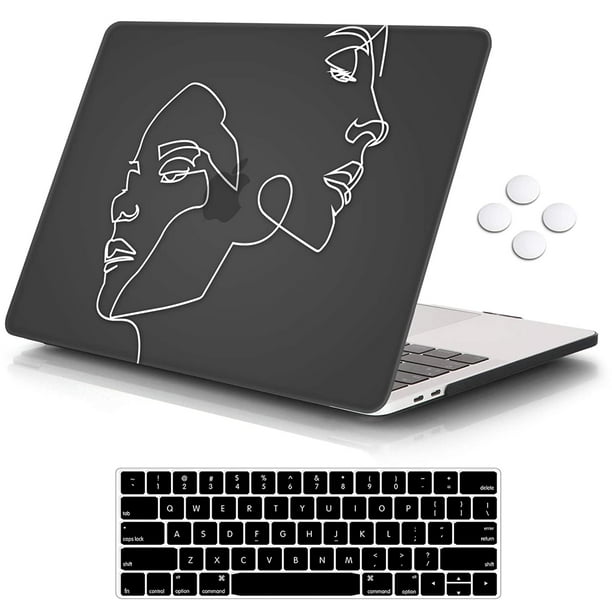 Icasso Macbook Pro 13 Inch Case 19 18 17 16 Release 159 A19 A1706 A1708 Plastic Hard Shell Case With 5 Rows Keyboard Cover Compatible Newest Macbook Pro 13 Face Sketch Walmart Com Walmart Com