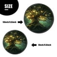 thumbnail image 3 of Metal Stove Burner Covers 4 Pcs Decorative Gas Stove Burner Cover 8Inch And 10Inch ,Forest House Green Landscape Nature Painting, for Home Decor Cooktop Decorative, 3 of 6