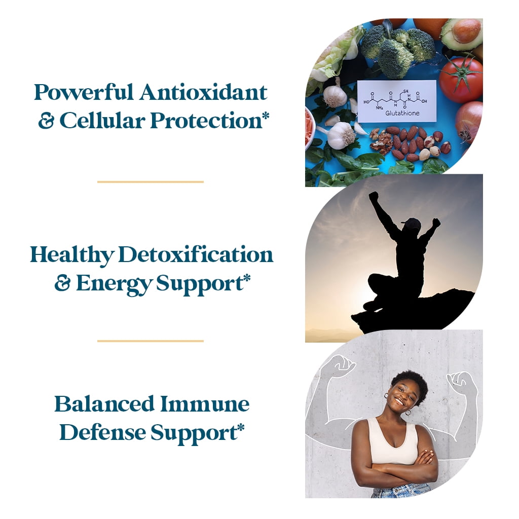 Pattern Wellness Glutathione with Vitamin C, Cell & Detox Support, 30 Count