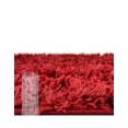 thumbnail image 4 of Unique Loom Everyday Shag Collection Area Rug - Solid (2' 2" x 3' Rectangle Cherry Red), 4 of 5