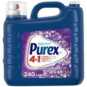 Purex Liquid Laundry Detergent with Crystals Fragrance, Fresh Lavender Blossom, 312 Fluid Ounces, 240 Loads
