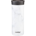 thumbnail image 1 of Contigo Huron 2.0 Couture Stainless Steel Travel Tumbler, Vacuum-Insulated Metal Tumbler for Coffee and Tea with Leak-Proof Lid, White Marble, 20 oz (591 mL), 1 of 5