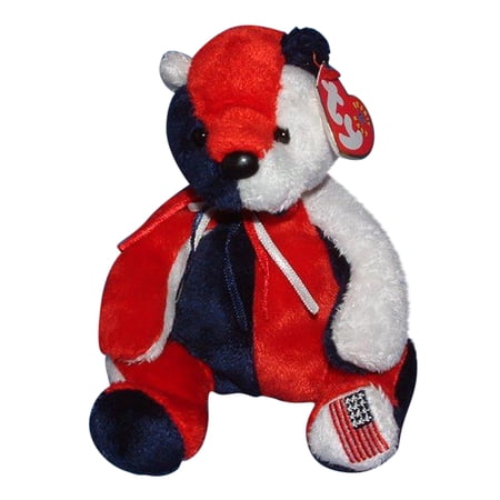 Ty Beanie Baby: Patriot the Bear - Flag on Left Foot | Stuffed Animal | MWMT price history on PriceWatchPro