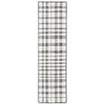 thumbnail image 2 of SAFAVIEH Abstract Aleta Trellis Runner Rug, Ivory/Black, 2'3" x 8', 2 of 10