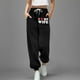 thumbnail image 2 of Pantalones de chándal anchos y rectos con forro polar para mujer - Pantalones de yoga de cintura alta con bolsillos para hacer ejercicio/uso informal (S-XXL), 2 of 4