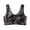 Black, variant on Clothing High Support Bras For Women Adjustable Strap Full Coverage Up Bras Comfortable No Underwire Wireless Bras Blue