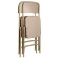 thumbnail image 2 of Hampden Furnishings Bernadine Collection Deluxe Vinyl Padded Folding Chair, Beige, Pack of 2, 2 of 4