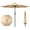 Beige, variant on 9ft Outdoor Patio Umbrella - Market Table Pool Deck Umbrella UPF50+ UV Protection with Push Button Tilt, Crank and 8 Sturdy Ribs (Beige, No base)