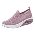 thumbnail image 5 of Mepaouo Walking Shoes for Women Air Cushion Slip on Sneakers Breathable Mesh Platform Sock Shoes, 5 of 6