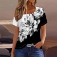 thumbnail image 1 of DPTALR Women's Short Sleeved Pleated T-shirt Top, 1 of 4