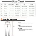 thumbnail image 5 of Pants for Women Elastic Waist Drawstring Relaxed-Fit Pants with Pockets Plain Straight Legs Baggy Gym Sweatpants Training Sports Tracksuit Bottoms Streetwear, 5 of 5